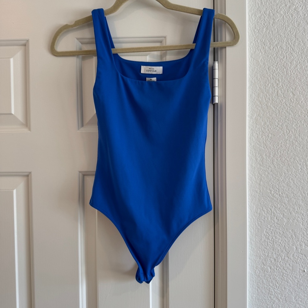 Aritzia Babaton Contour Blue Bodysuit